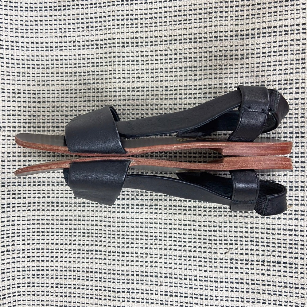 Free People Black Leather Sandals - Picture 7 of 10